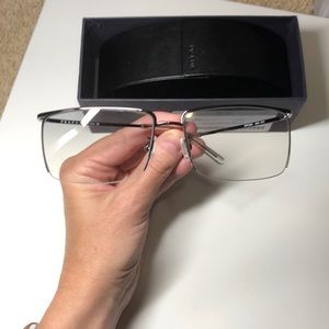 Prada Clear SunGlasses w/ case & box